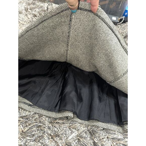 NWT Lauren Ralph Lauren Women’s Tweed Wool Leather Trim-A Line Midi Skirt $130 - Picture 4 of 7